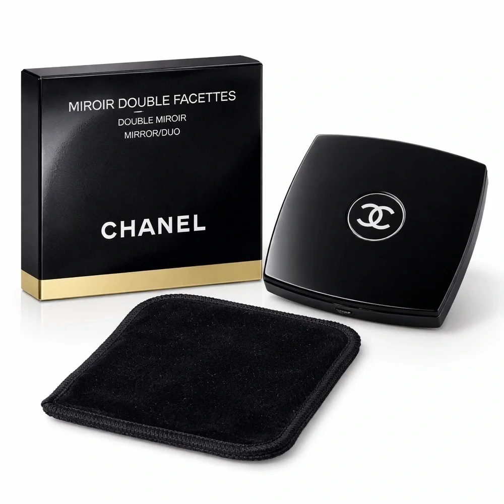 CHANEL Dual Mirror in Black and White